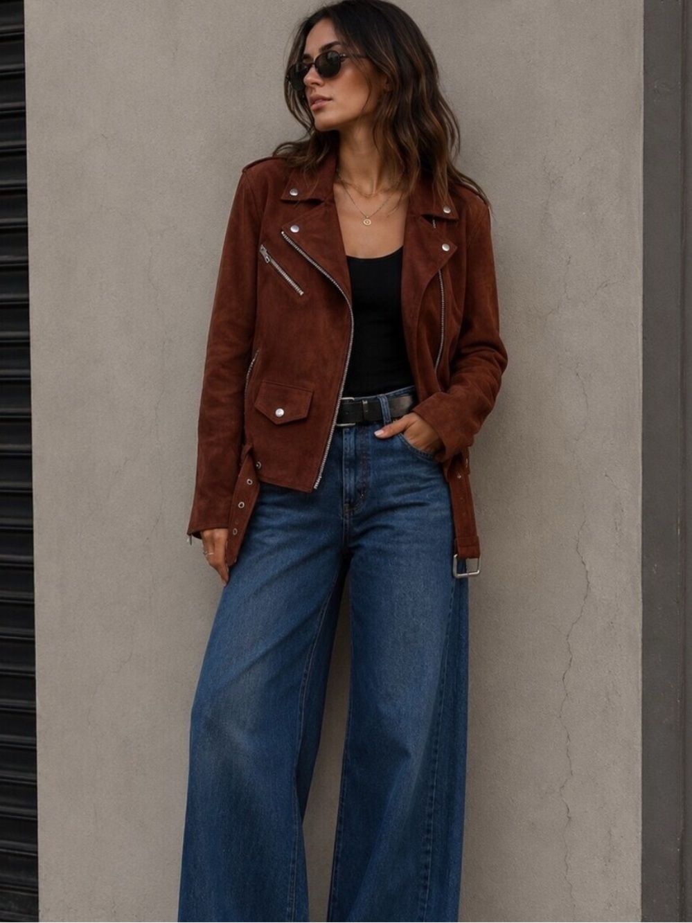 PRICE DROP (until 9/20!!) VEDA Jayne Leather Suede Moto Biker Jacket -